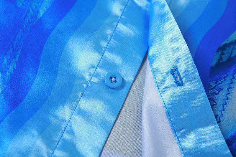 Silk Fashion Street Shoot 3D Digital Printing Shirt