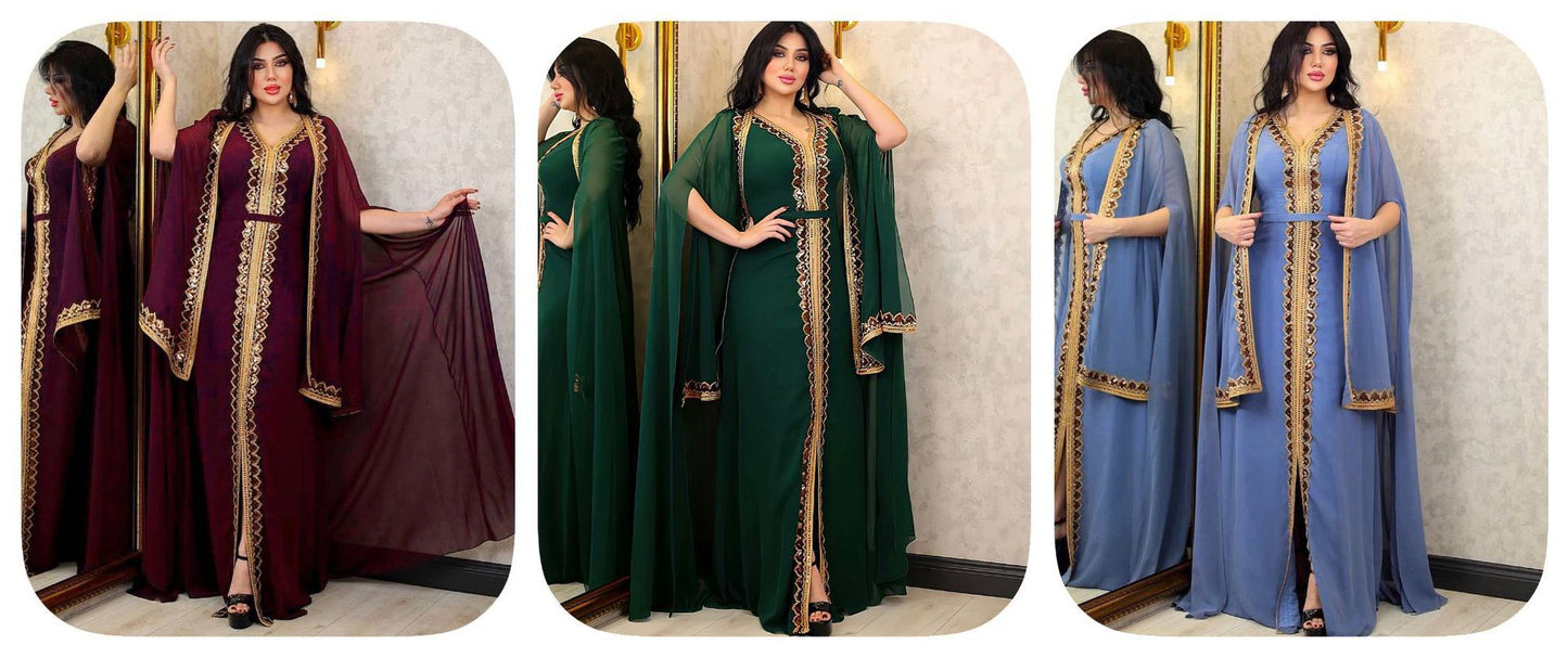 Zuleyha RadianceCape Gown