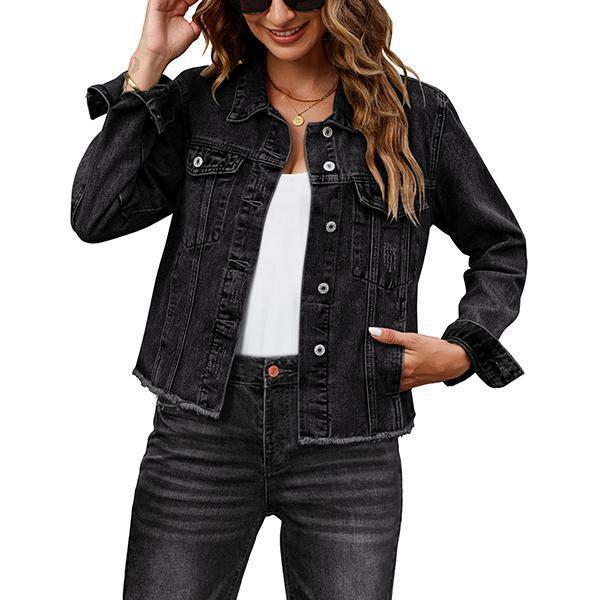 Eterna Embossed Denim Luxe Jacket
