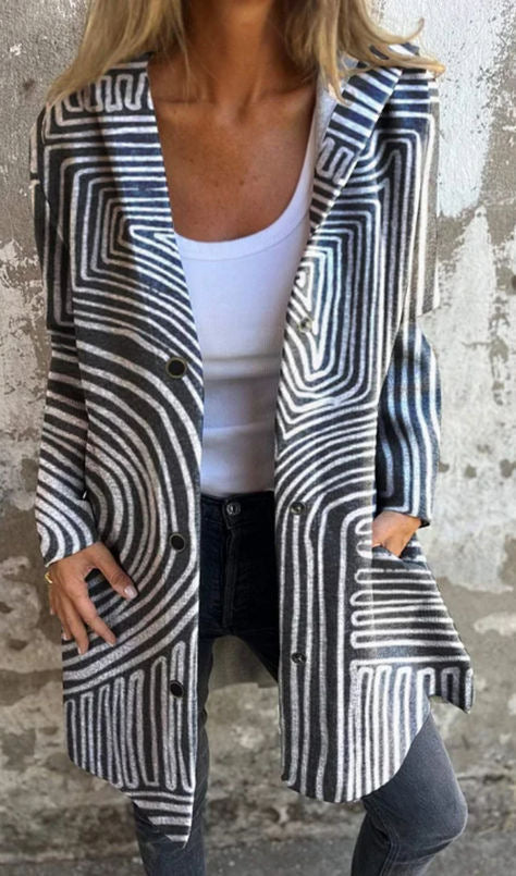 CozyWeave Long Knit Coat