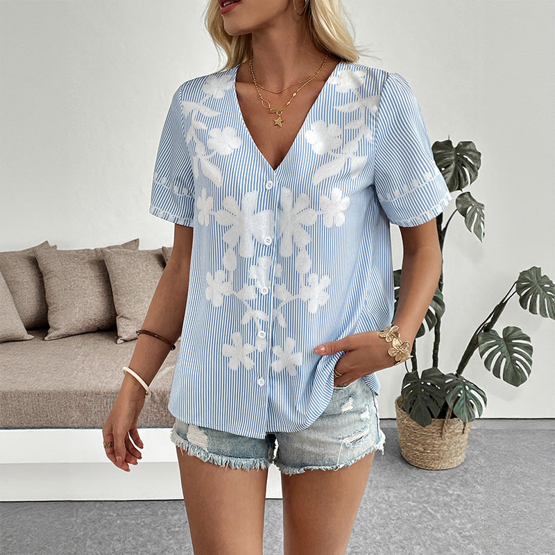 Virelle Drift Printed Blouse