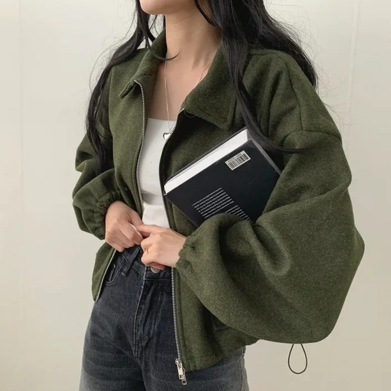 UrbanEase Drawstring Short Coat