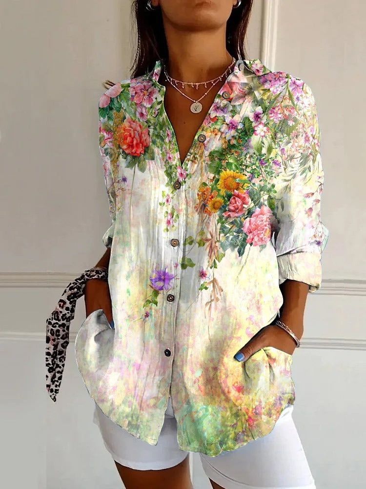 The FloraLuxe 3D Bloom Shirt