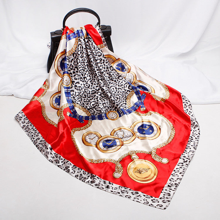 Digital Printed Square Silk Scarf
