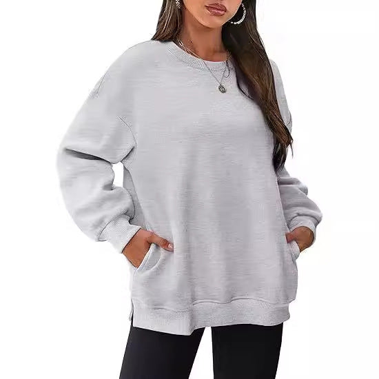 VelourEase Oversized Pullover
