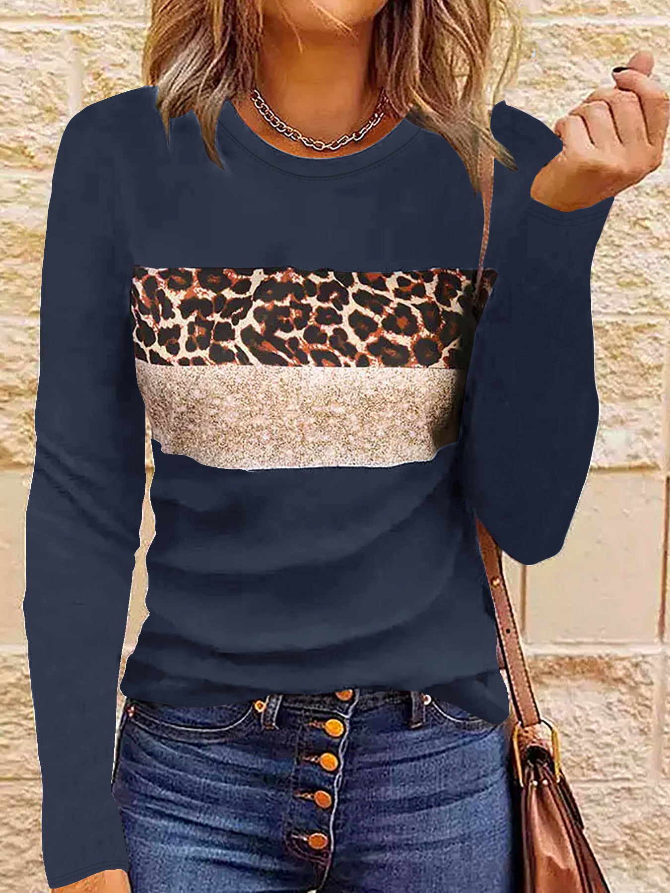 PrintEase Fitted Long Sleeve Tee
