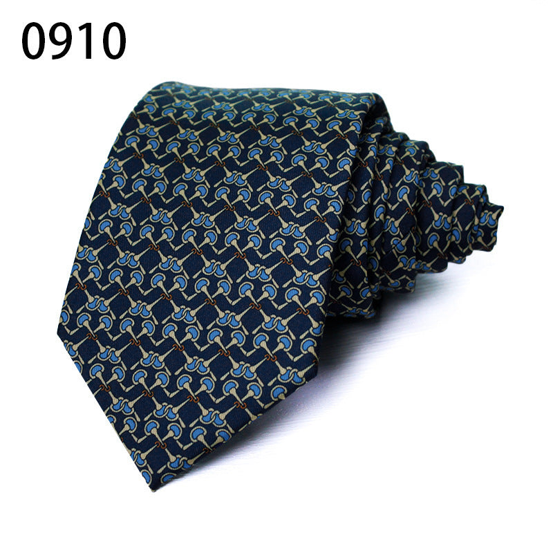 Fashion Polyester Silk Printed Men's Casual Tie