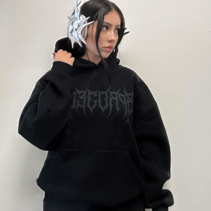 SparkBond Crystal Print Hoodie