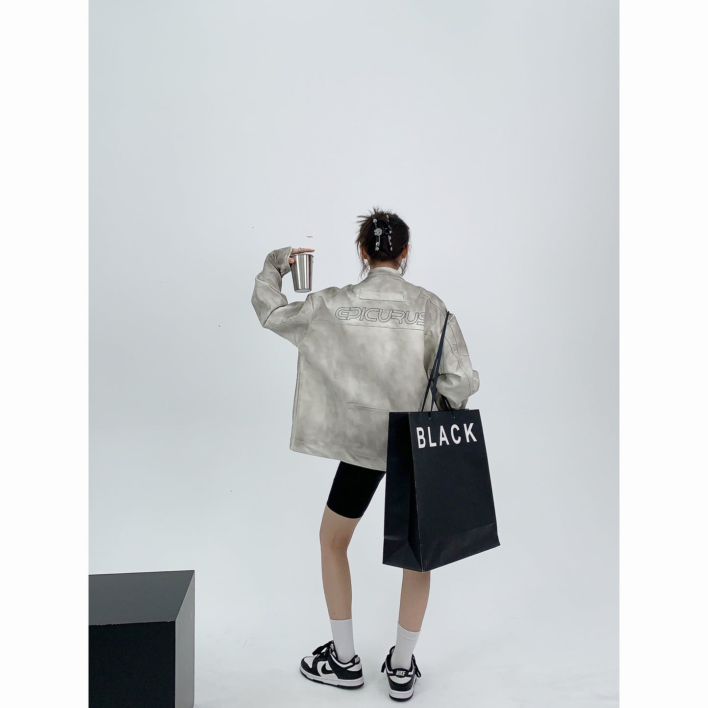 RebelEdge Distressed Leather Moto Coat