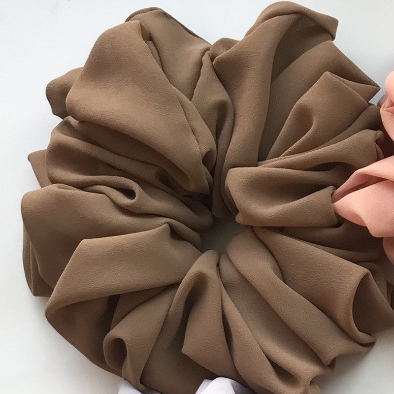 Big Head Bouquet Chiffon Large Intestine Ring Hair Ring