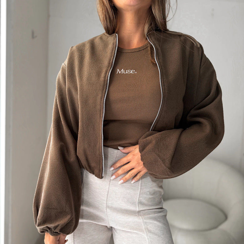 Luminé Off-Shoulder Coat