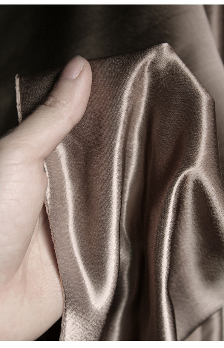 High-grade Silk Satin Breathable Cheongsam Hanfu Fabric