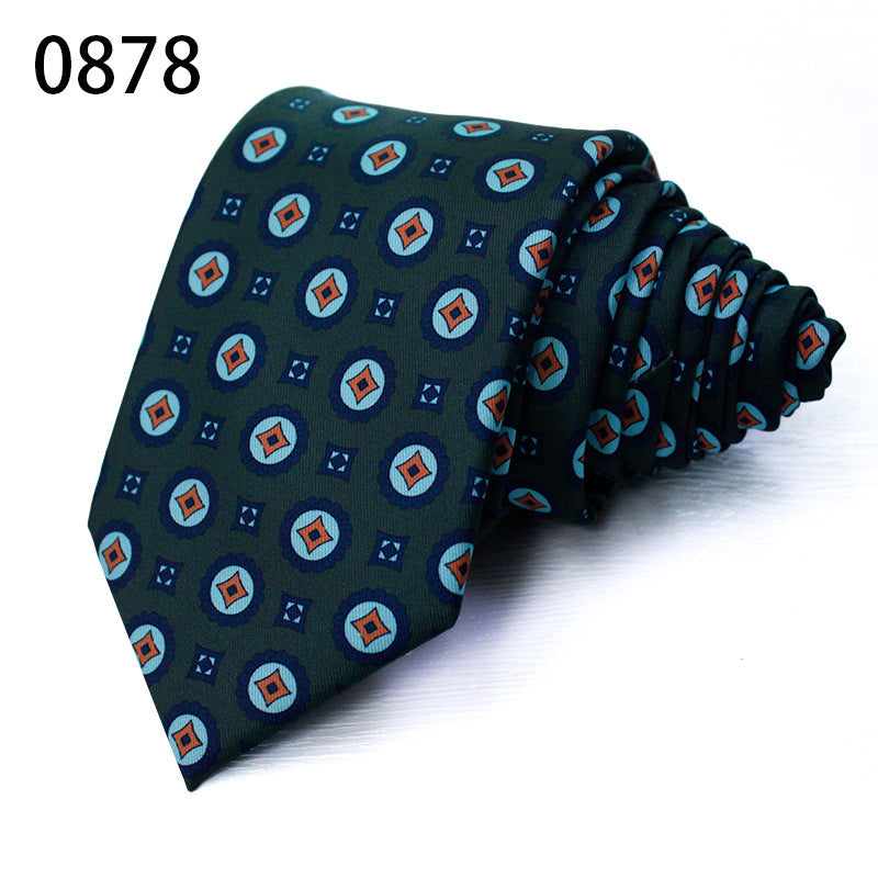Fashion Polyester Silk Printed Men's Casual Tie