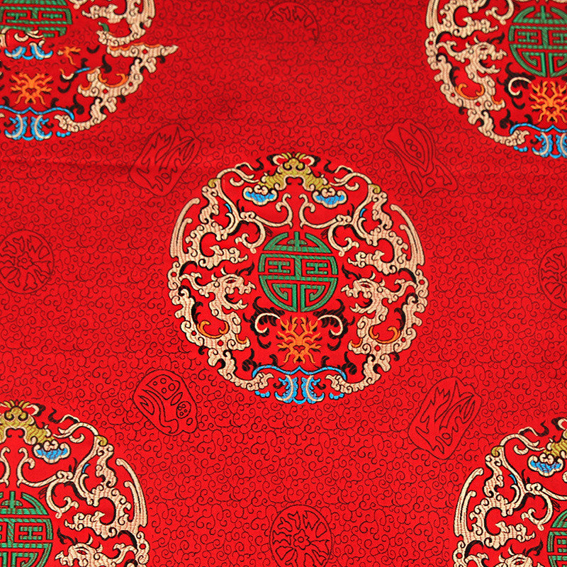 Fashion Chinese Jacquard Silk Satin Fabric