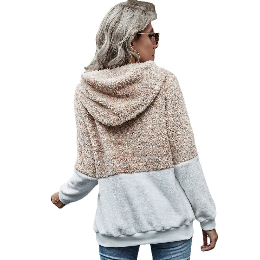 Velouria Hooded Velvet Sweatshirt