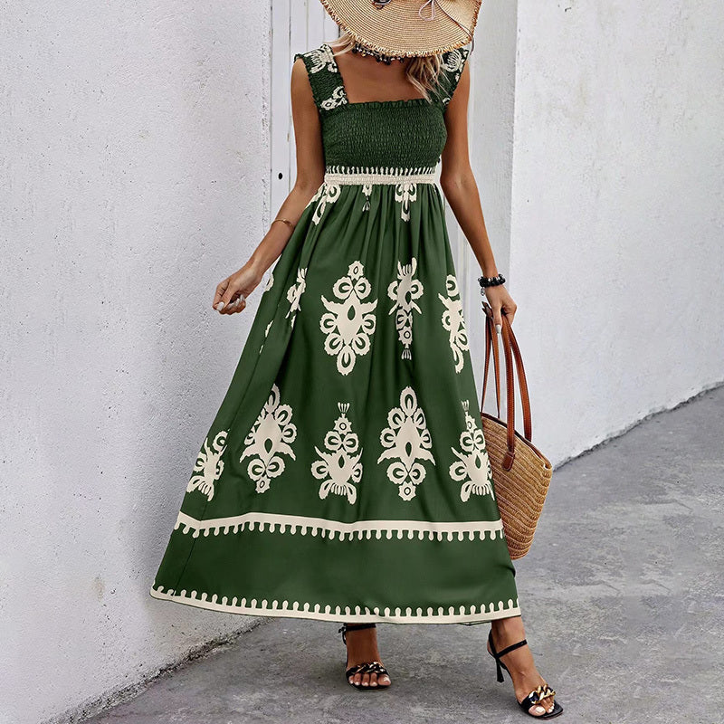 Palmera Pleat Maxi Dress