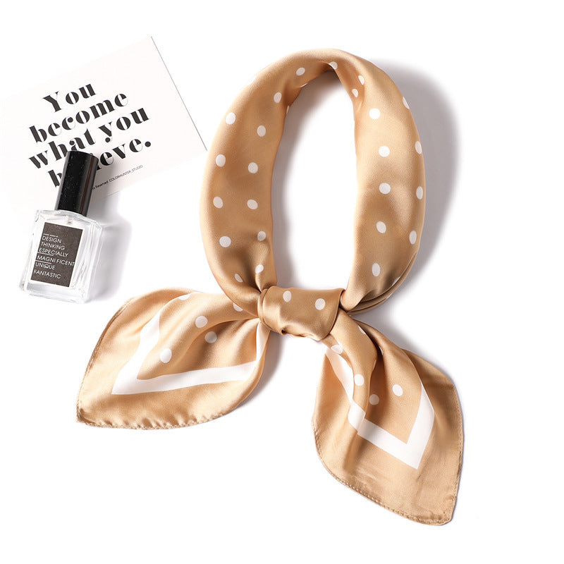 Fashion Polka Dot All-match Women's Professional Silk Scarf