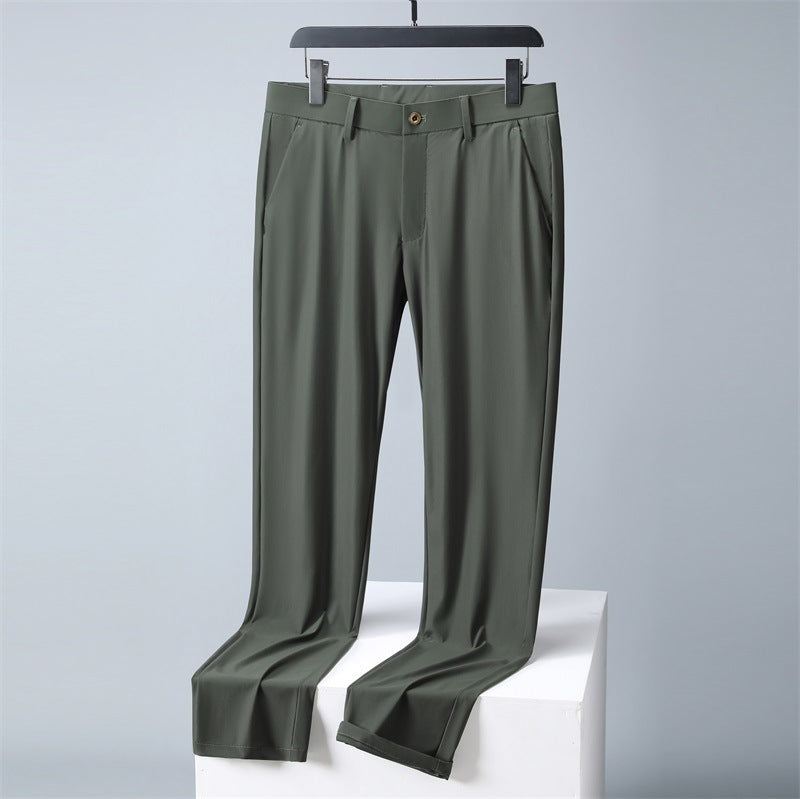Men's Fashion Waterproof Ice Silk Casual Pants