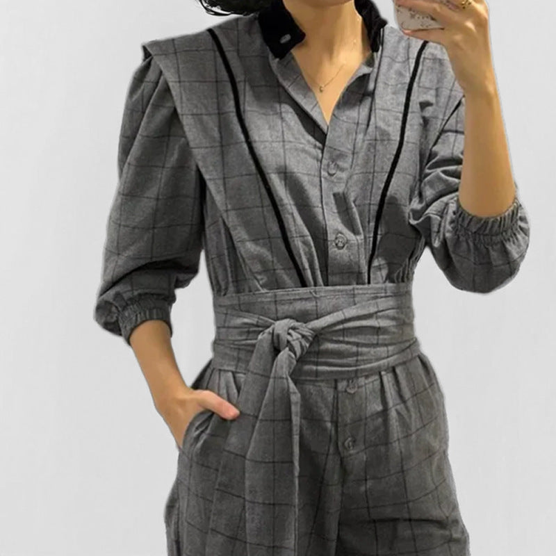 PlaidÉlle™ Lace-Up Trousers