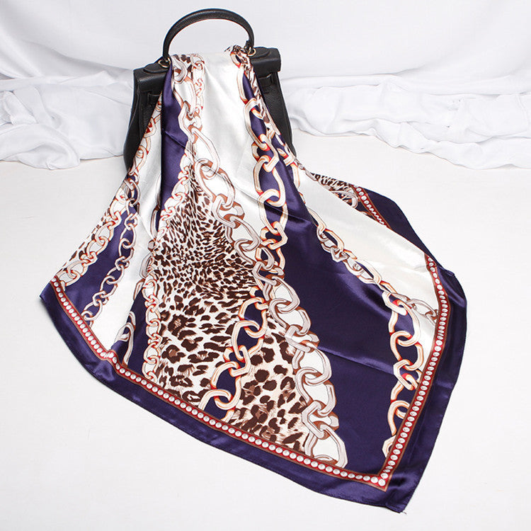 Digital Printed Square Silk Scarf