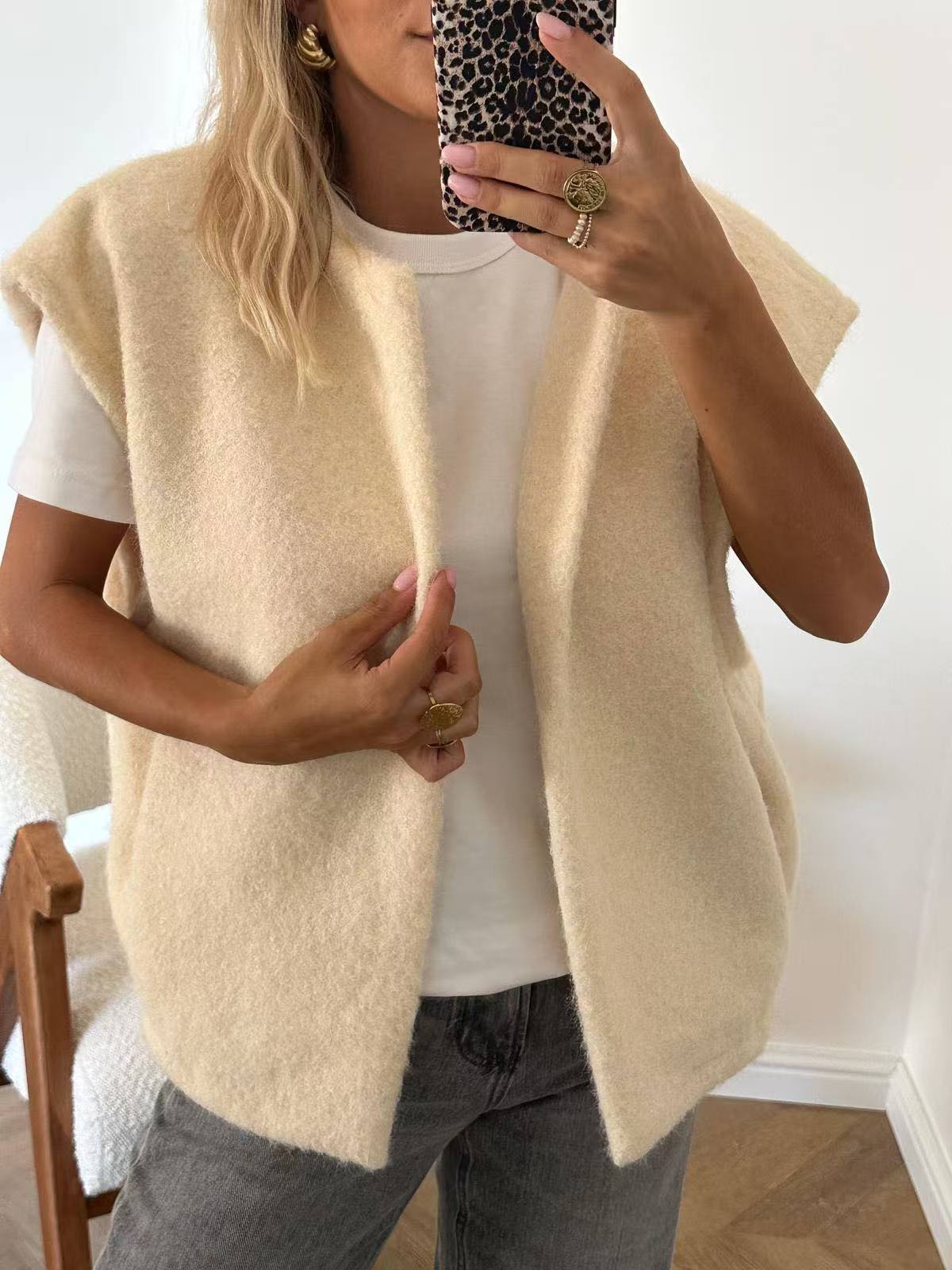 ReveraStitch™ Wool Vest Coat