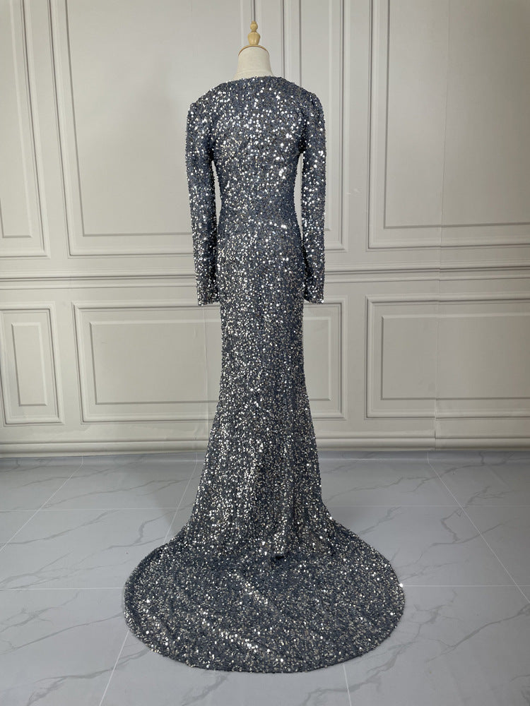 Silver Luster Gown