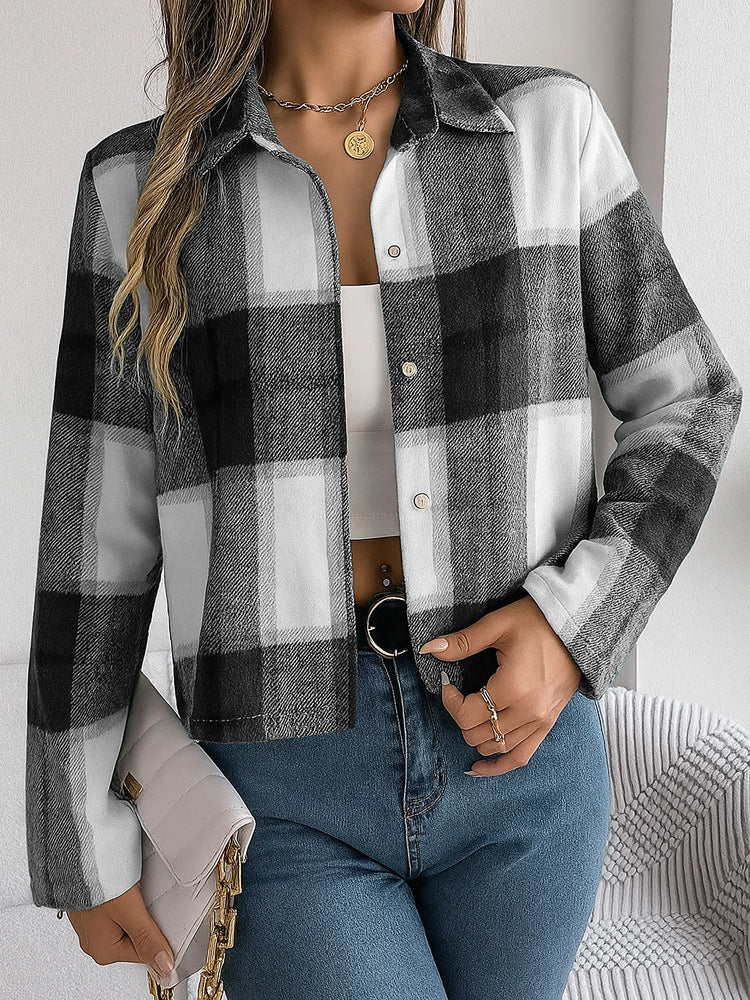 Regalia Plaid Lapel Jacket