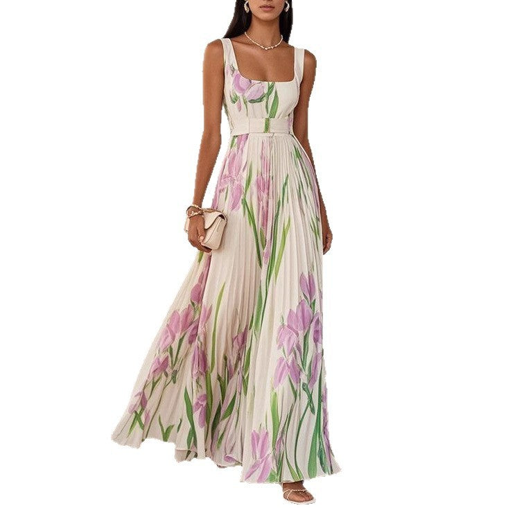 Valencia Echo Pleated Dress