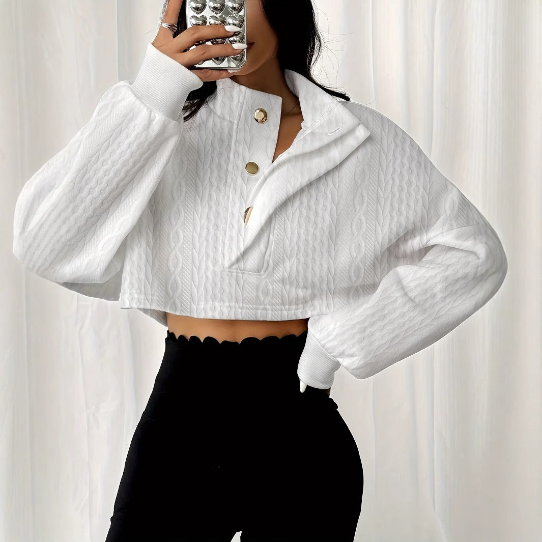 Elevare Textured Short Hoodie
