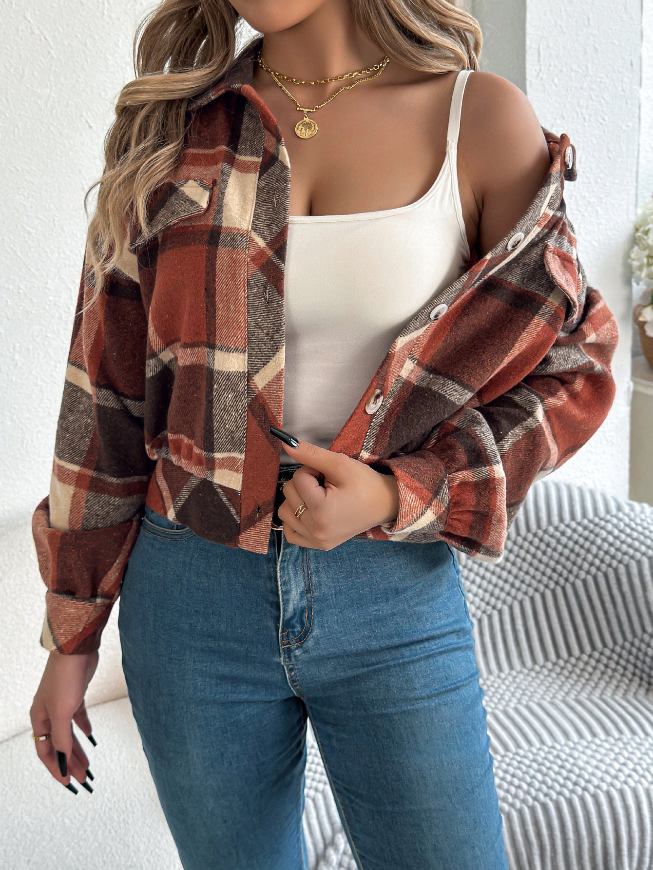 Heritage Plaid Woolen Coat