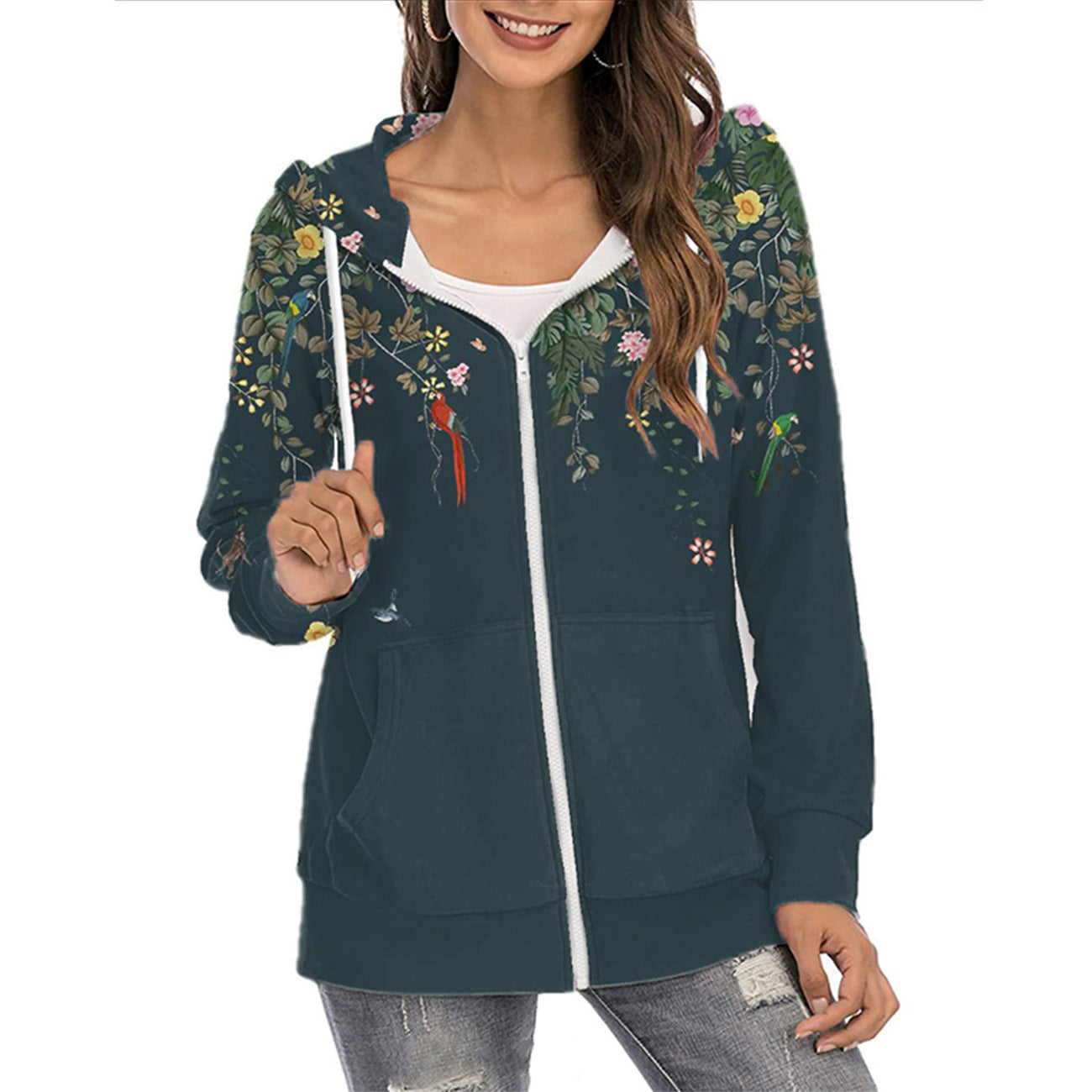 OmbreCommute Zip Hoodie Coat