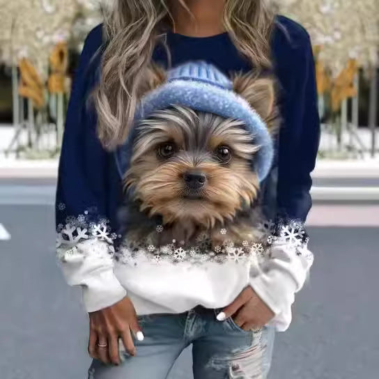 SpringWhimsy 3D Animal Print Sweater