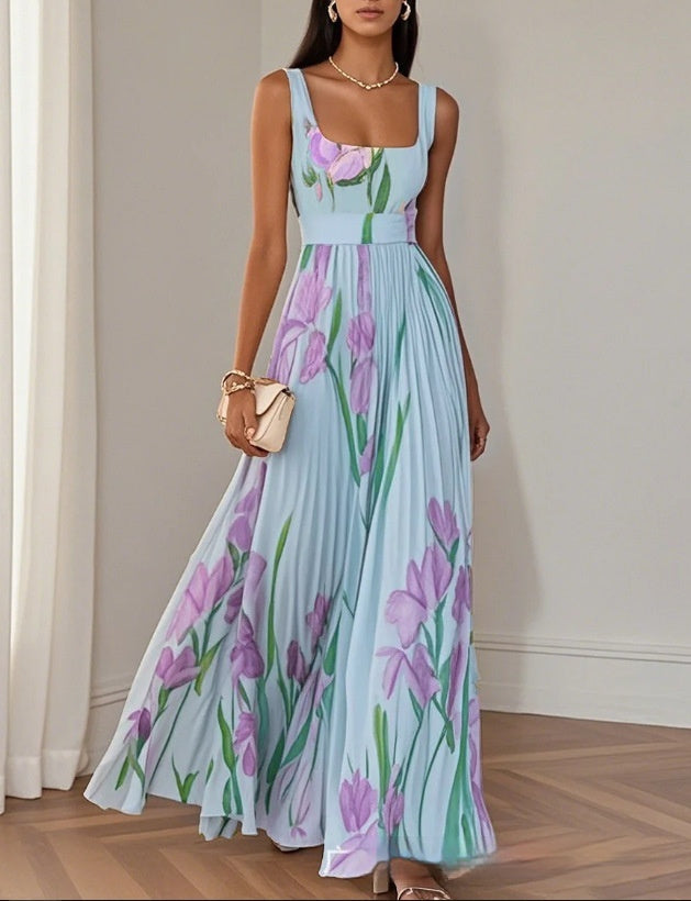 Valencia Echo Pleated Dress