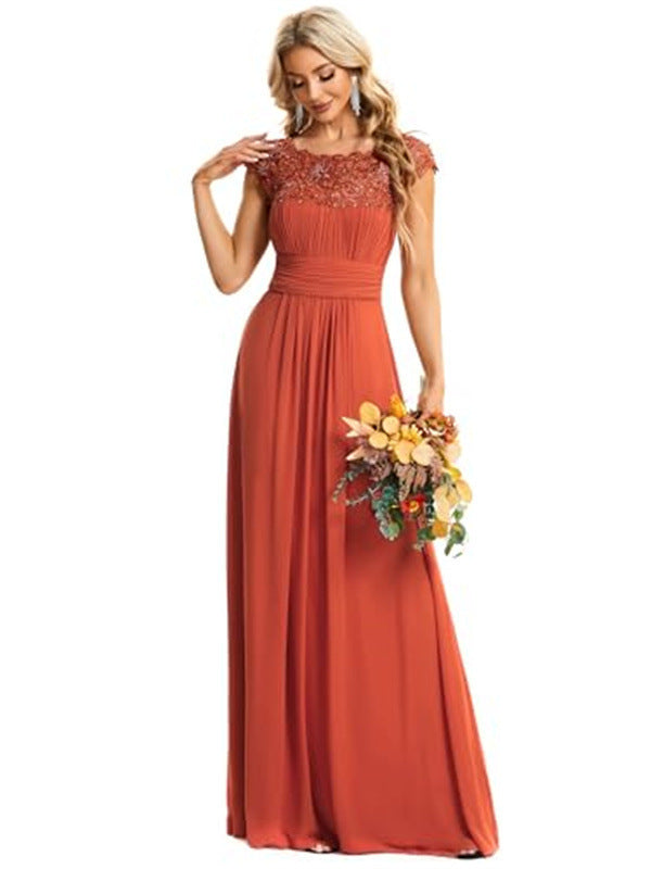Celestia Lace Chiffon Bridesmaid Gown