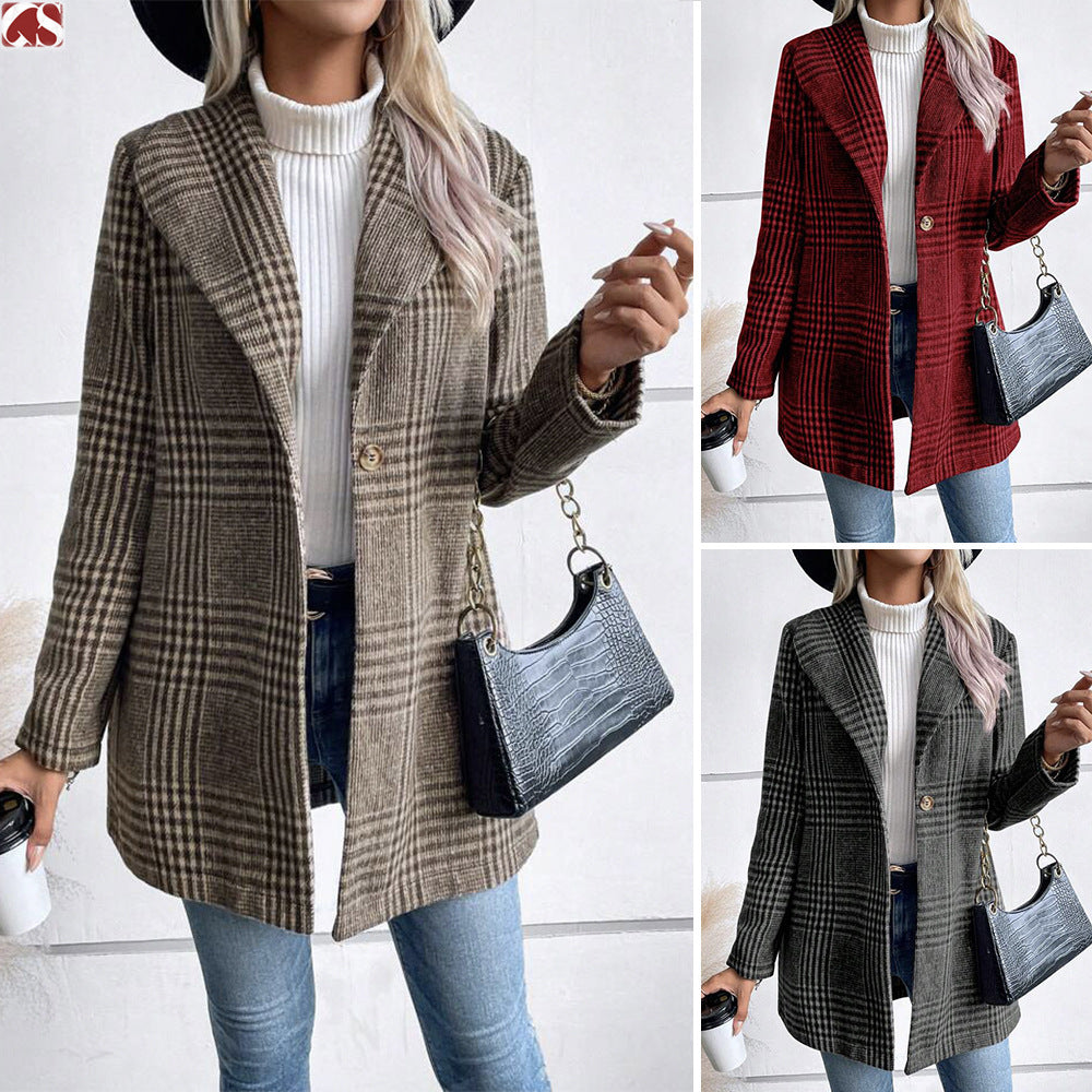 PlaidÉlan Wool Coat