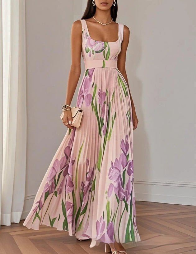 Valencia Echo Pleated Dress