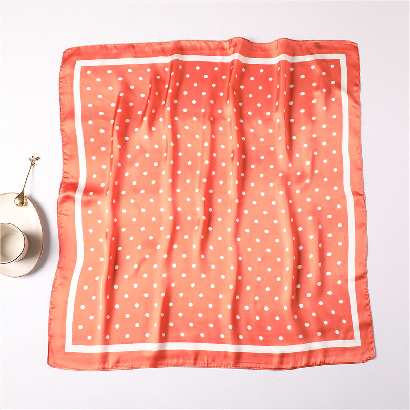 Fashion Polka Dot All-match Women's Professional Silk Scarf