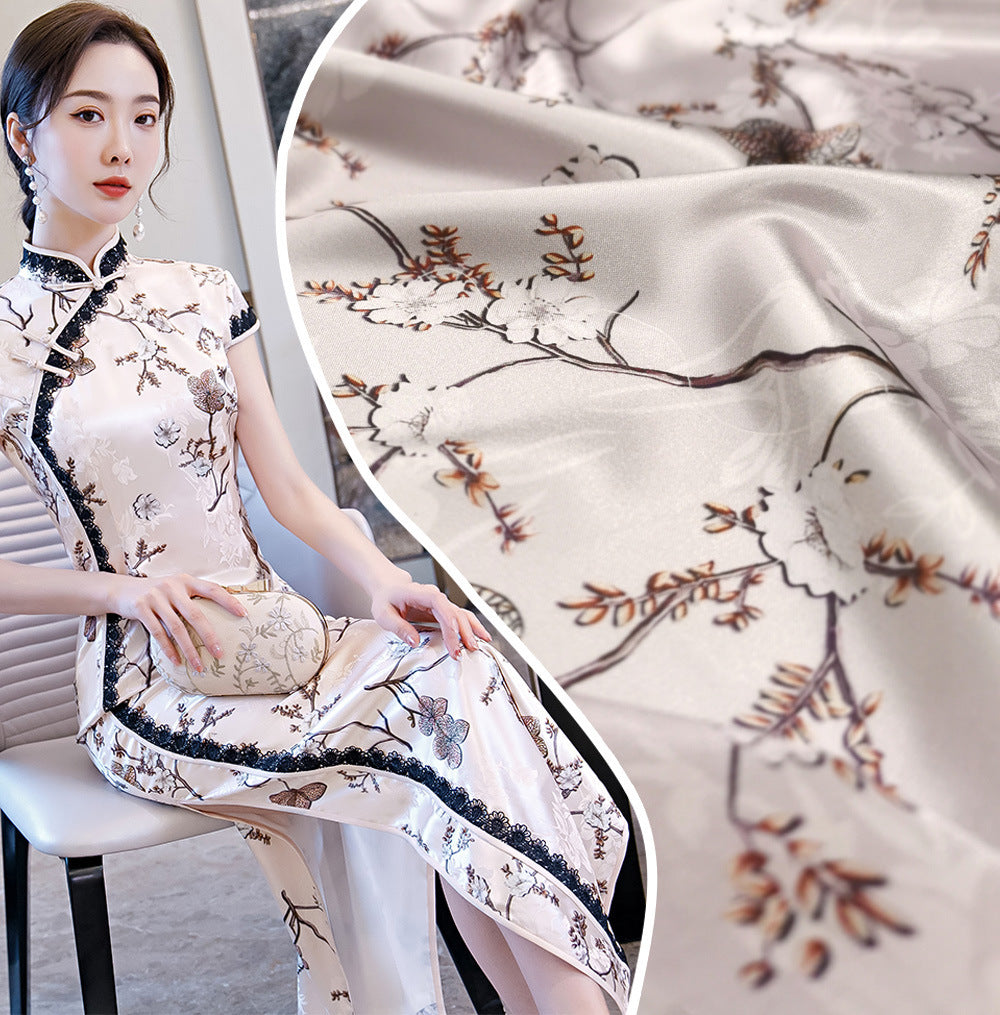 Chinese Style Clothing Handmade Diy Silk Satin Fabric