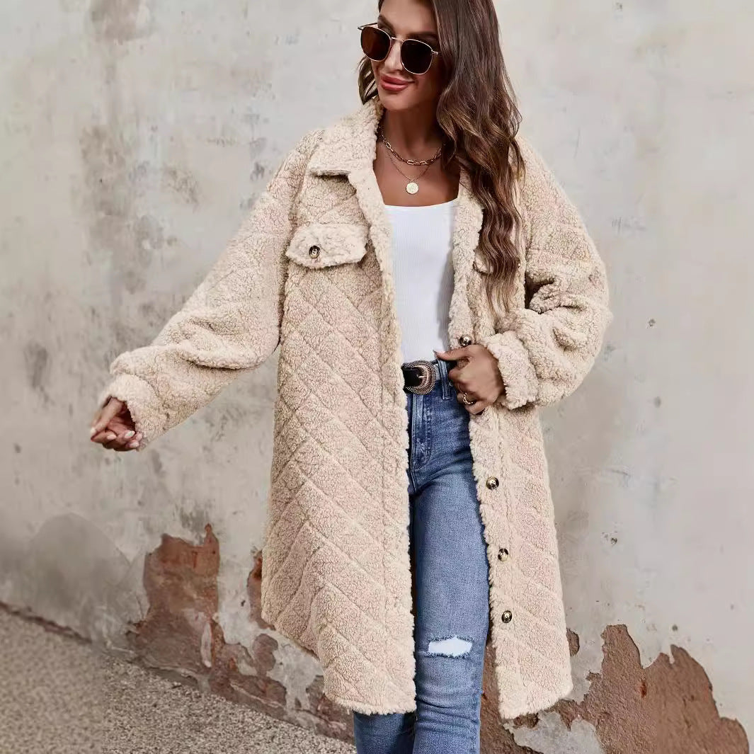 PlushHaven Lapel Coat