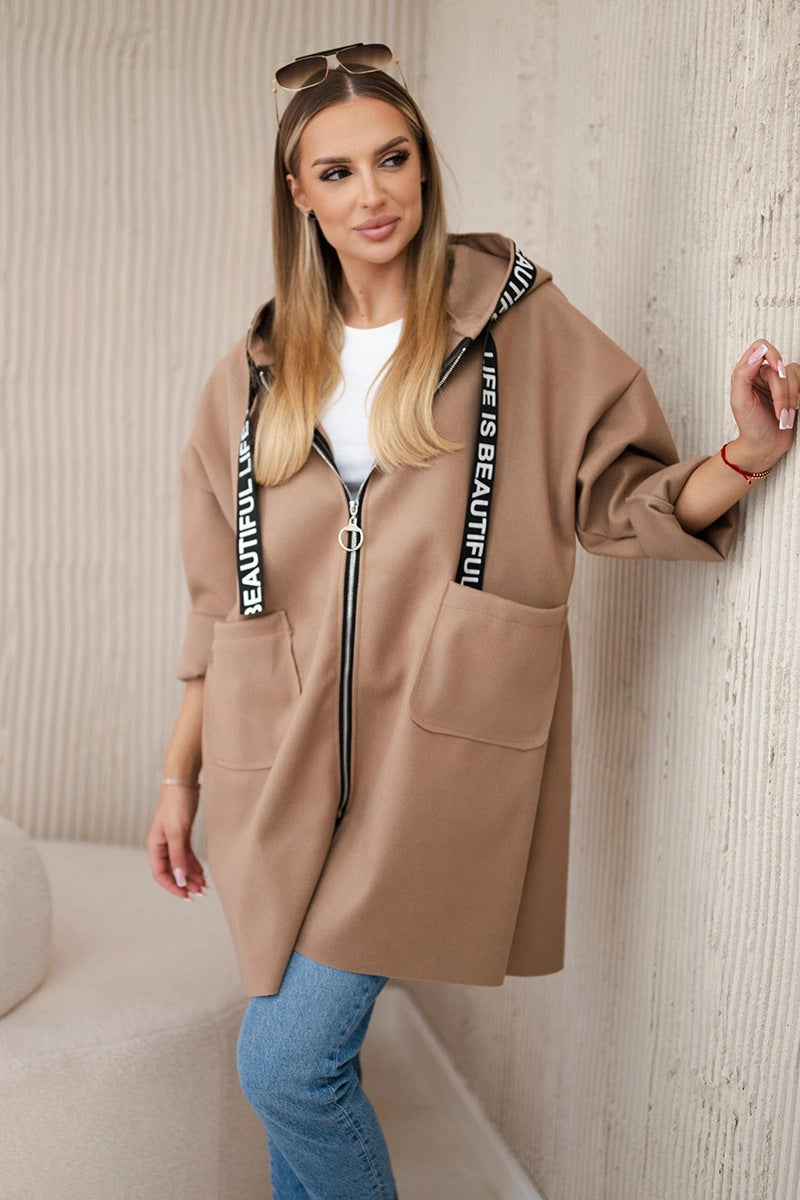AthleWool™ Hooded Zip Coat