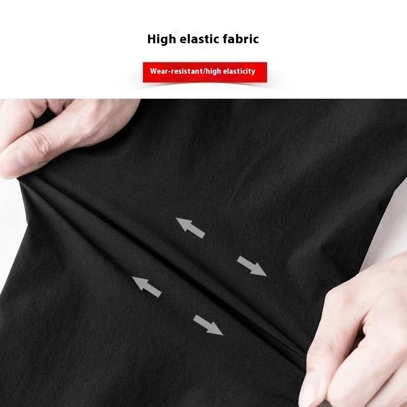 Summer Men's Ice Silk Stretch Casual Pants