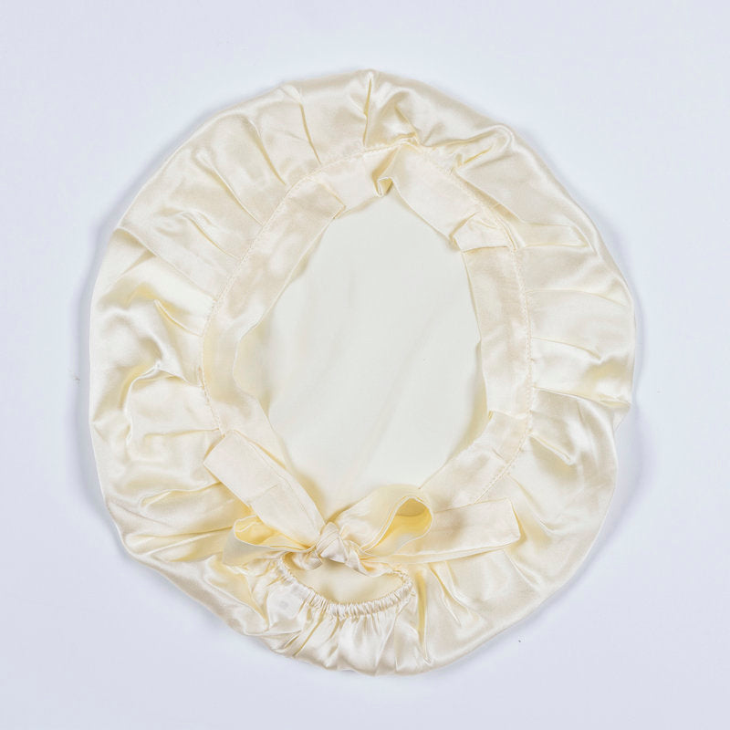 Women's Solid Color Hair Care Silk Nightcap