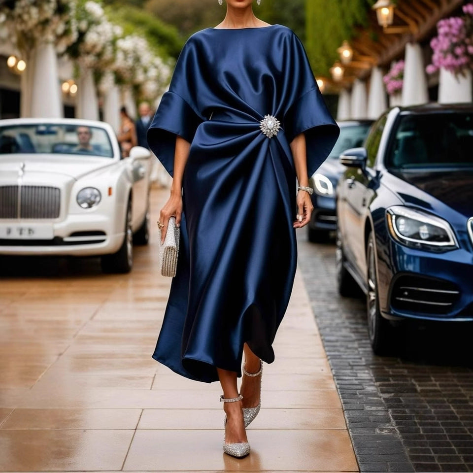 Roselle Pearl Satin Dress