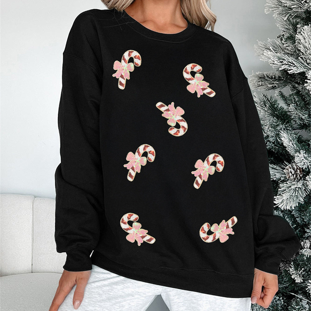 Festive Glow Sequin Sweatshirt