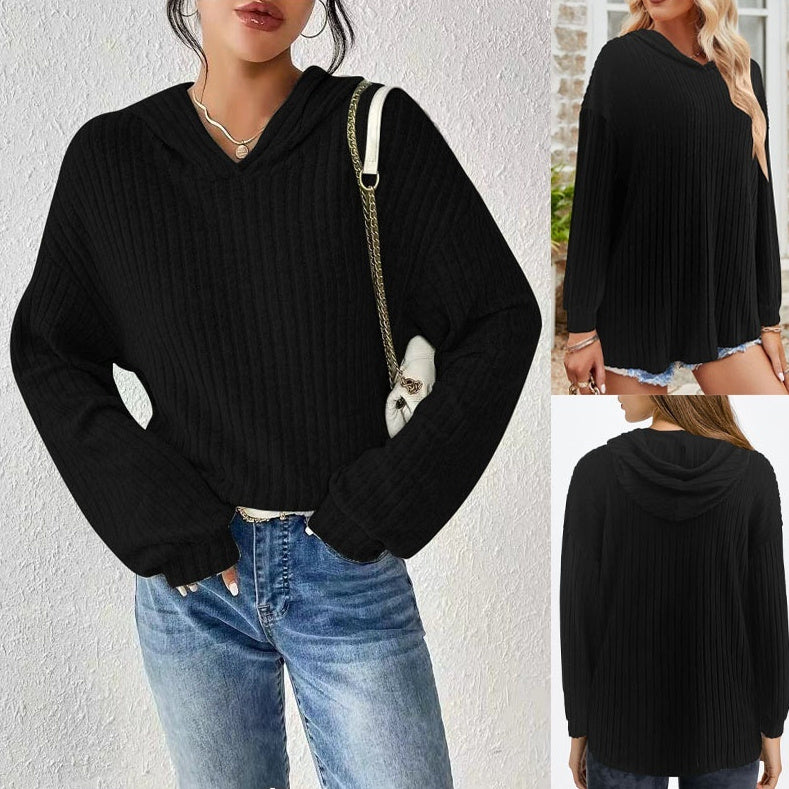Stratura Hooded Stripe Knit