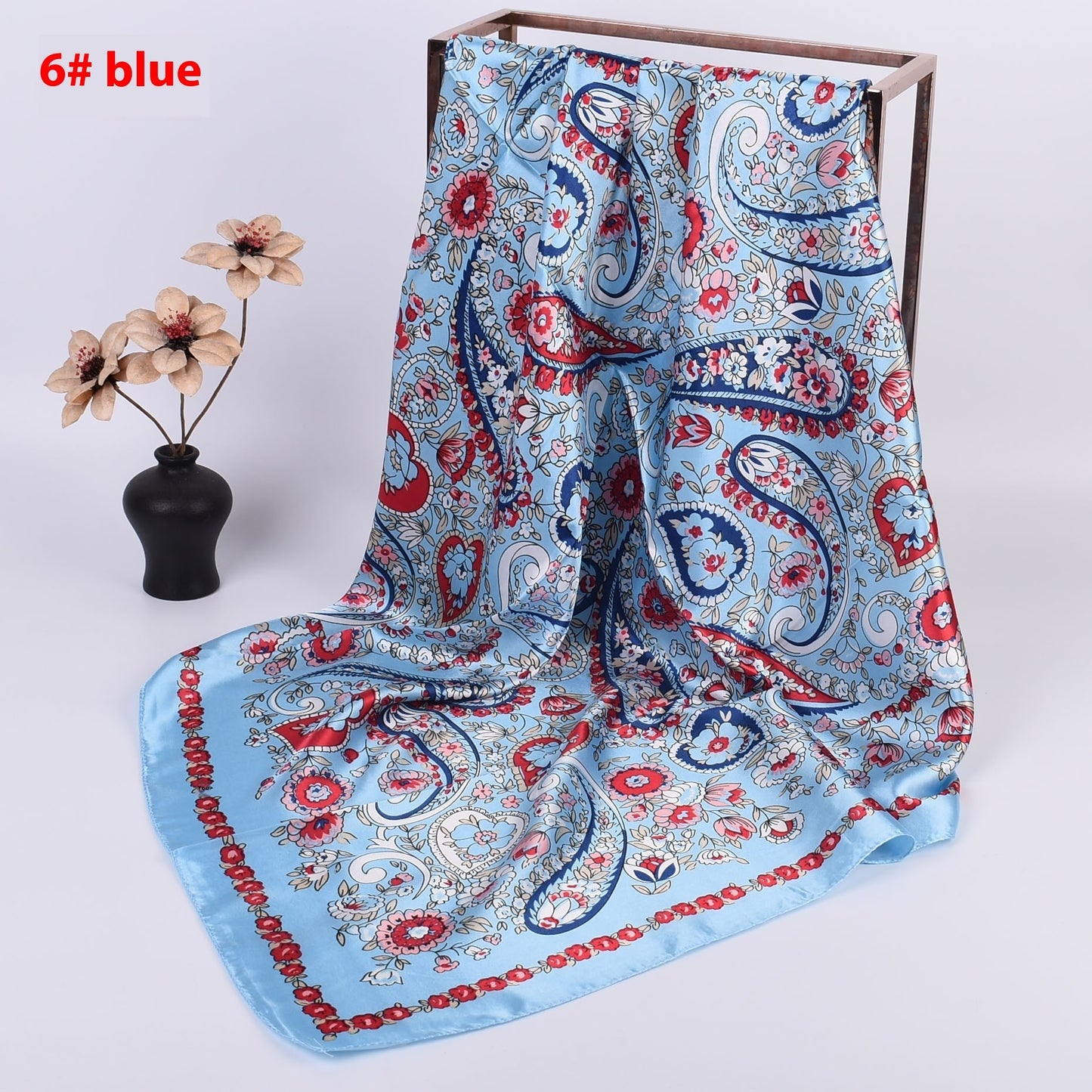 Cashew Printed Silk Scarf Xinjiang Large Kerchief