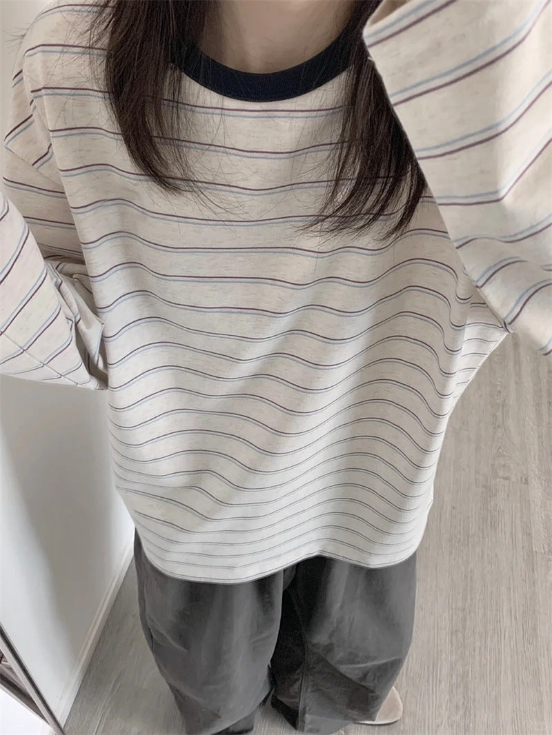 LineaWave Striped Long Sleeve Tee
