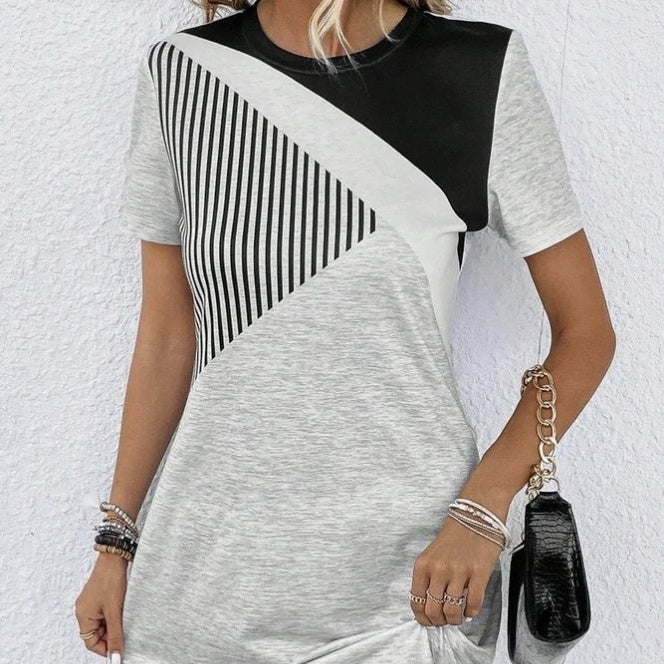 NovaLine Geo Stripe Dress