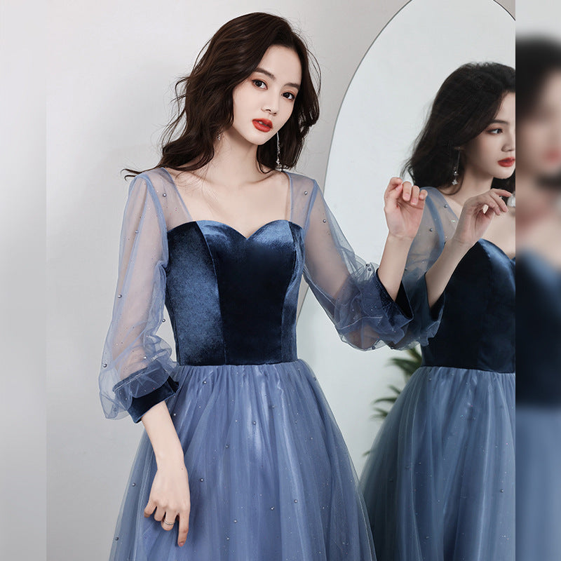 Velour Éclat Gown
