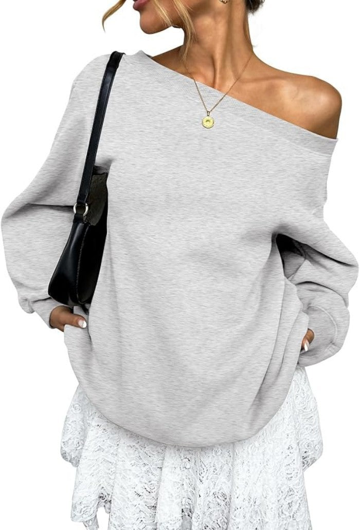 AngleLuxe™ Diagonal Collar Sweater